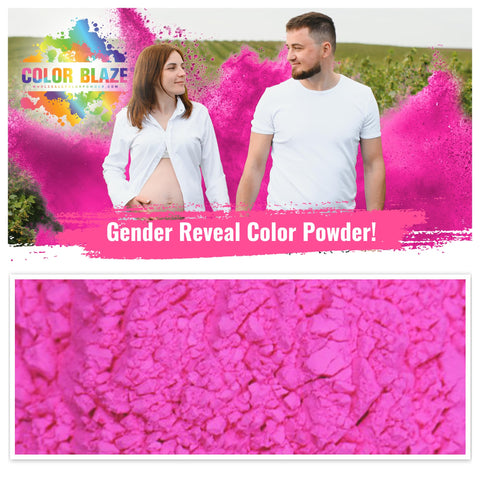 Color Blaze pink powder burst ready for a dramatic reveal moment.