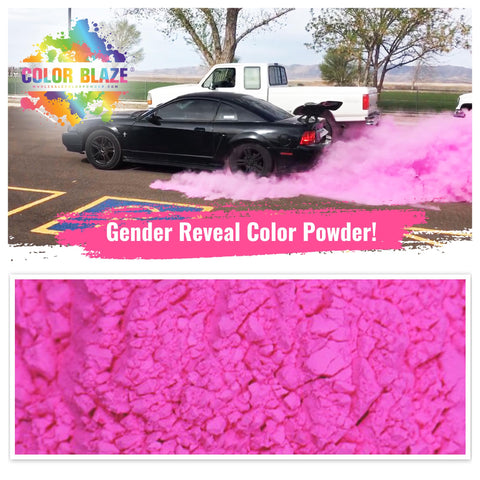 Color Blaze vivid pink powder burst for dramatic photo shoots