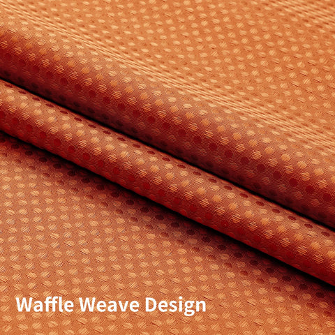 Colorful Star hotel-style curtain enhances a burnt orange bathroom