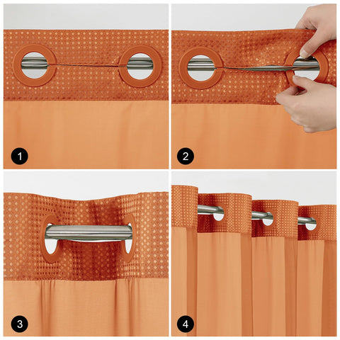 Colorful Star 72x75 curtain fits standard tubs and showers