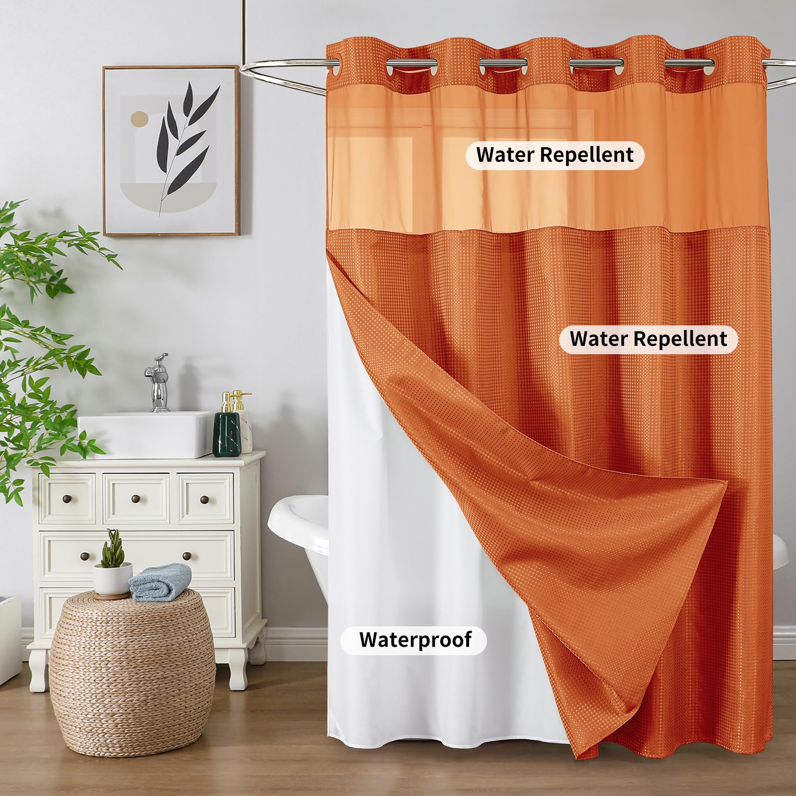 Colorful Star polyester texture offers durable drape and longevity
