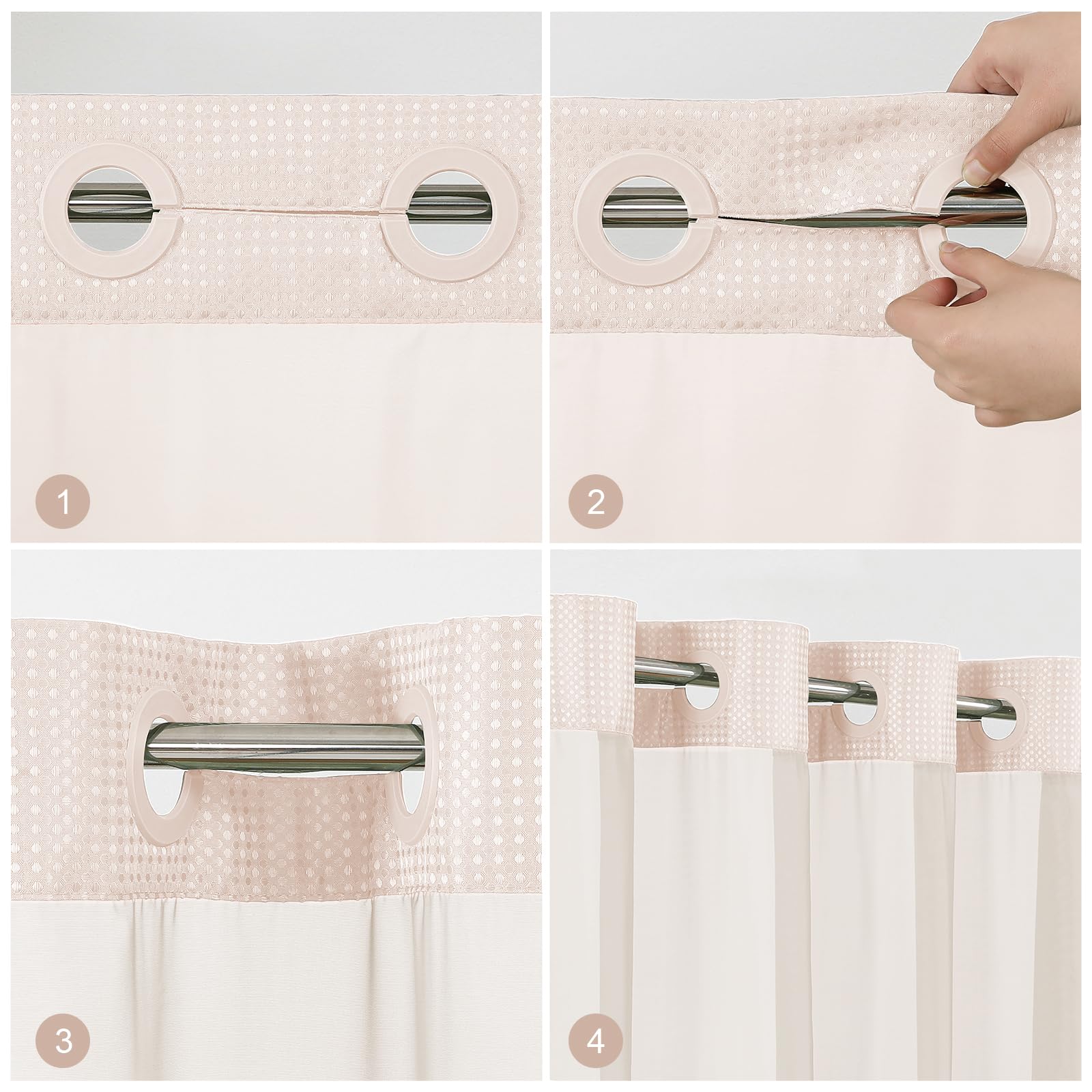 Colorful Star easy-install no-hooks design speeds up setup.