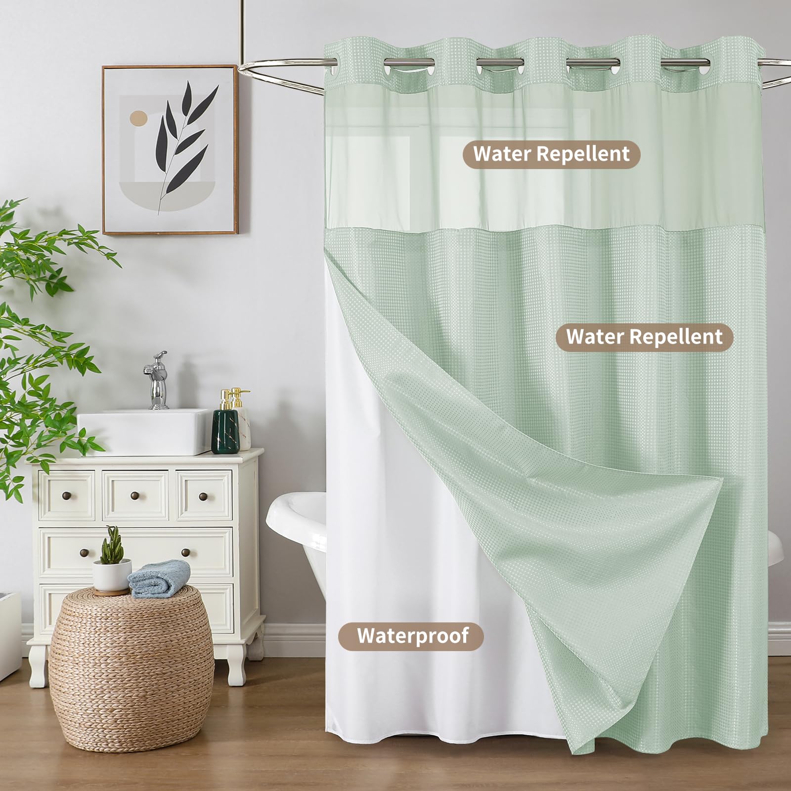 Colorful Star machine-washable curtain enables simple cleaning.