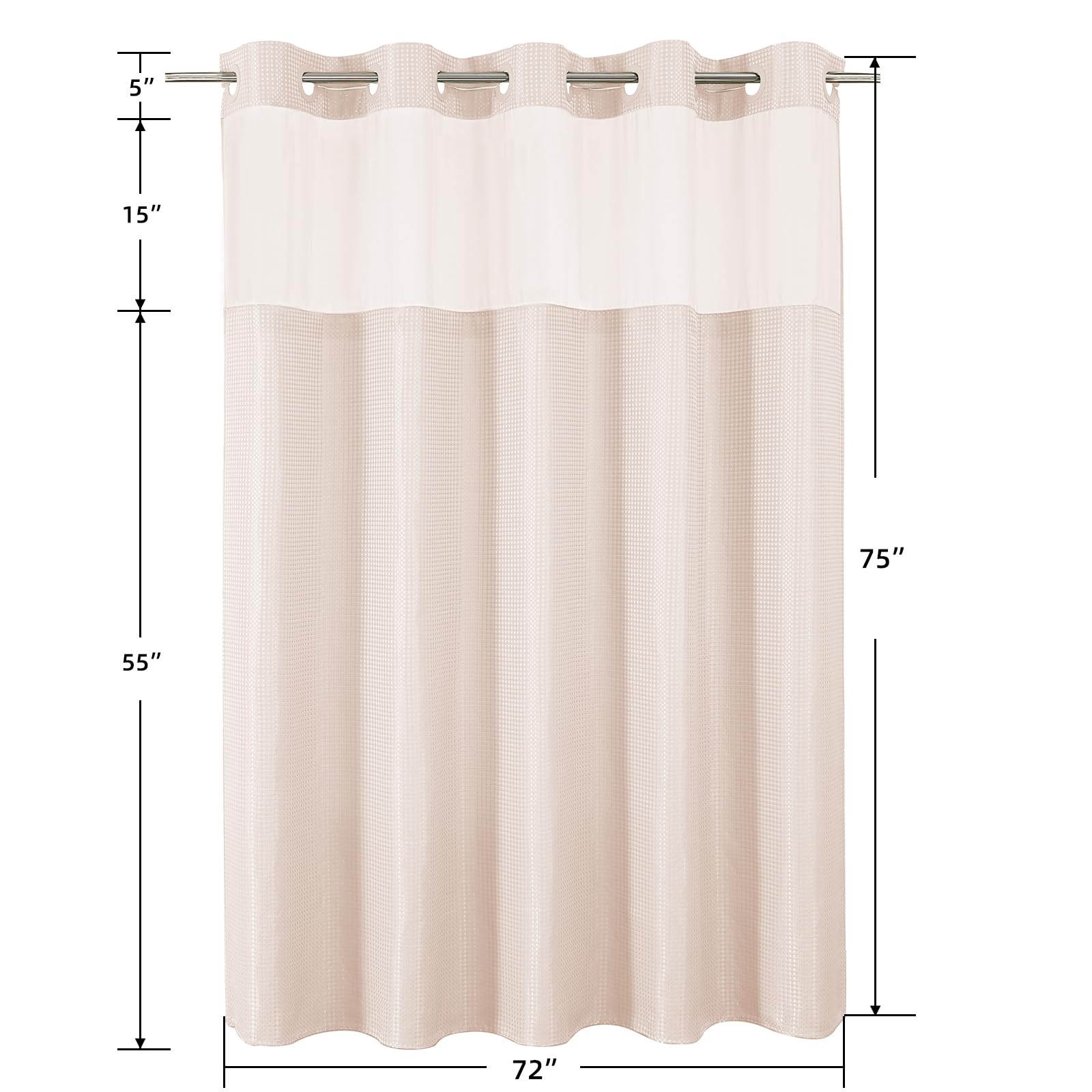 Colorful Star machine-washable curtain simplifies cleaning.