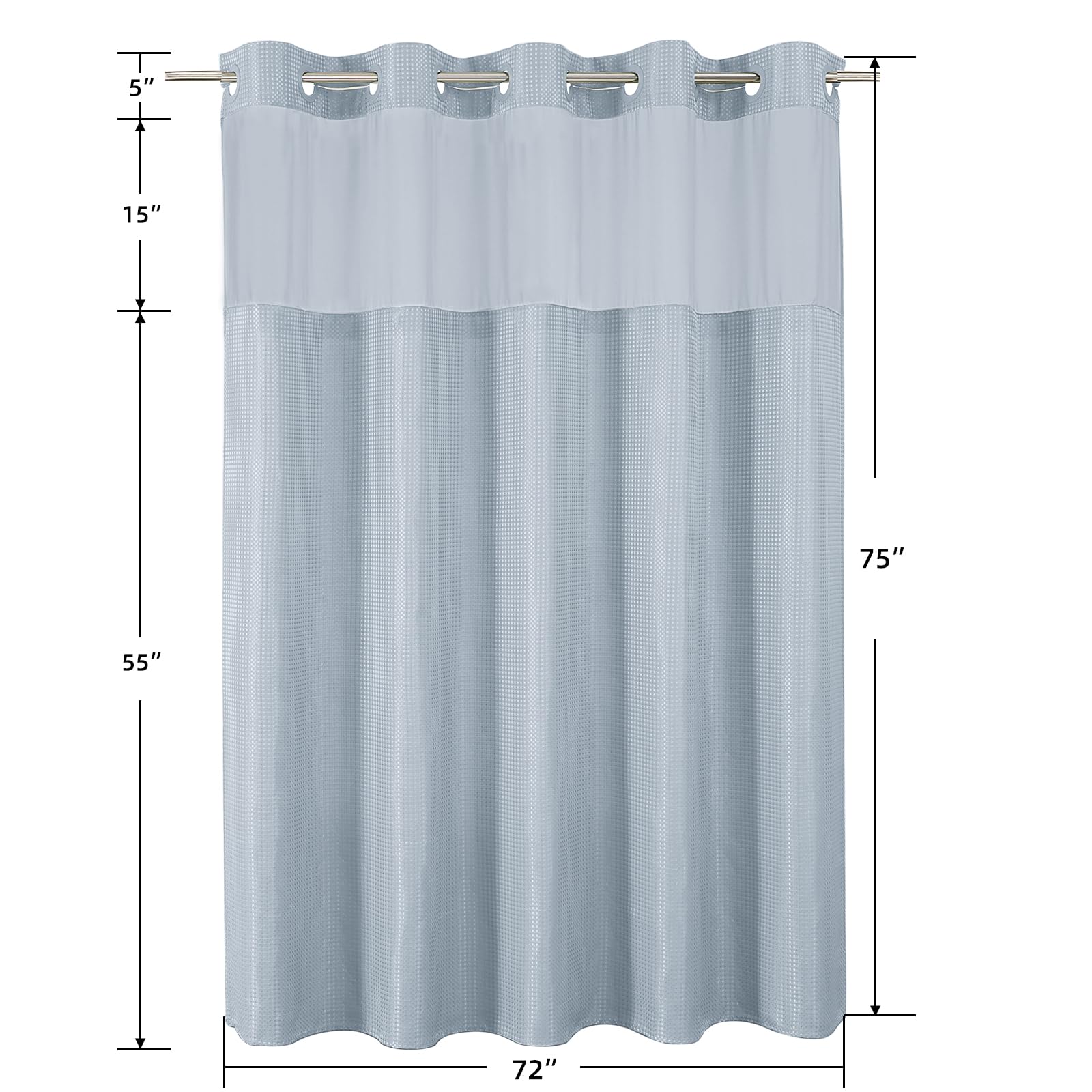 Colorful Star machine-washable curtain for simple care in cold water