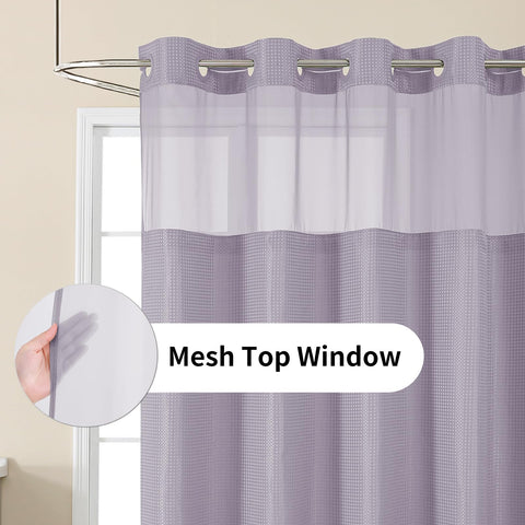 Colorful Star mesh top window lets light in while preserving privacy.