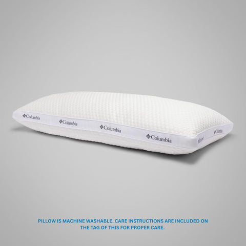 Columbia Comfort Ice Fiber Pack of 2 includes cooling pillows for versatile bedrooms.