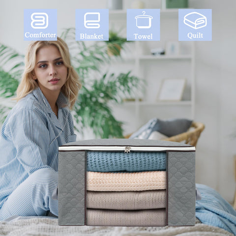 Combocube storage bag featuring large window and carry handles for easy transport