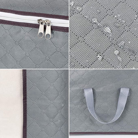 Combocube quilt bag protecting blankets with breathable material
