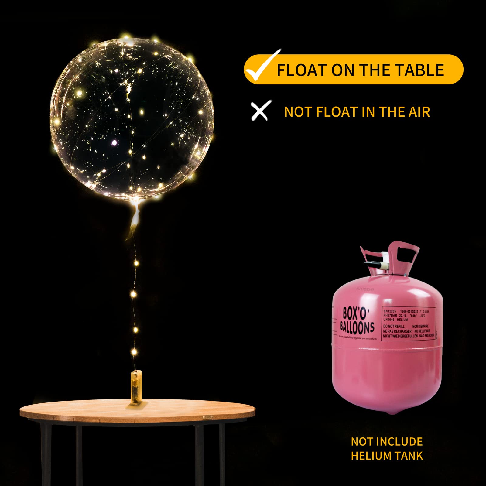 ComboJoy glue dot included for quick, secure balloon setup