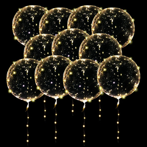 ComboJoy LED balloons with warm white glow perfect for elegant party ambiance