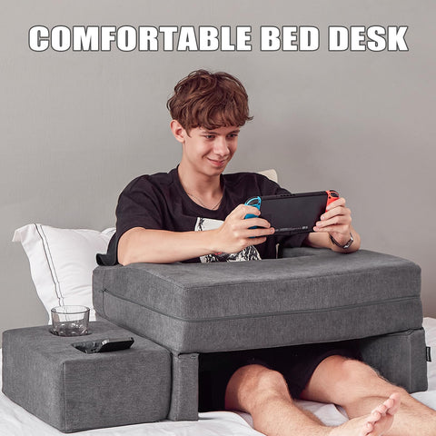Comehealthy bed couch setup demonstrates versatile desk use