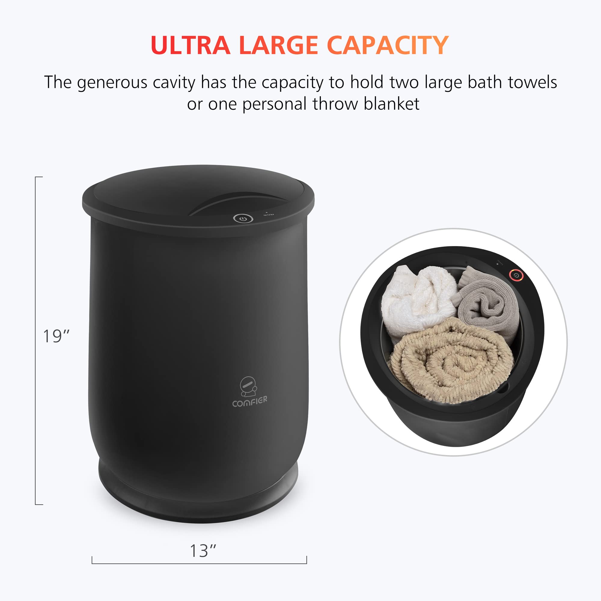 COMFIER one-button operation simplifies heat setup for busy routines.