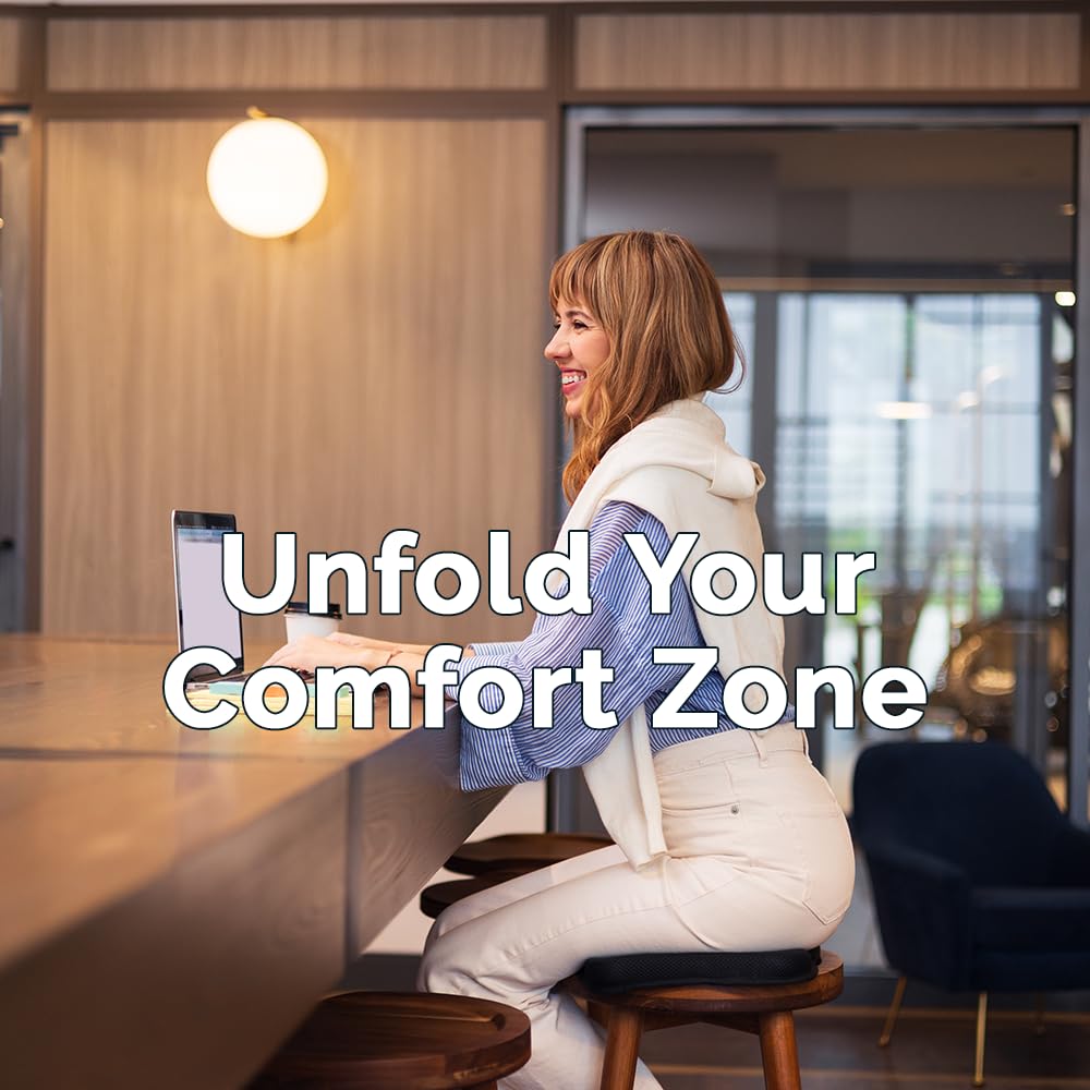 ComfiLife Ergo-Gel Airplane Seat Cushion durable materials for daily travel.