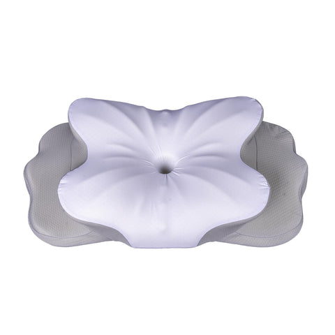COMFORLAY pillow adapts to all sleep positions to align neck and spine.