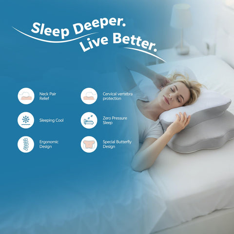 COMFORLAY breathable top cover keeps skin cool and comfortable overnight.
