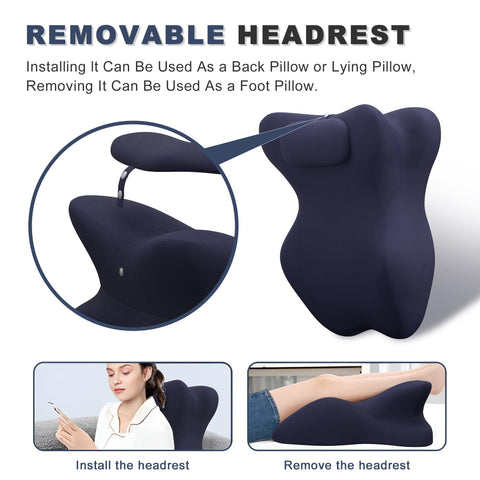 Comforshare Home back-support wedge elevates upper body for relaxed sitting.