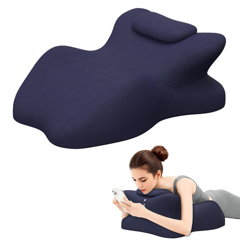 Comforshare Home memory foam ergonomic wedge pillow supports neck and spine alignment.