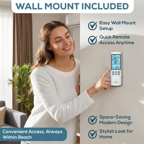 Comfort Direct KTN828 remote back view showing durable housing and battery compartment