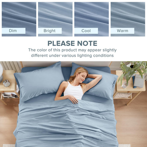 All-season feel of Comfort Spaces bedding on a neatly made bed.