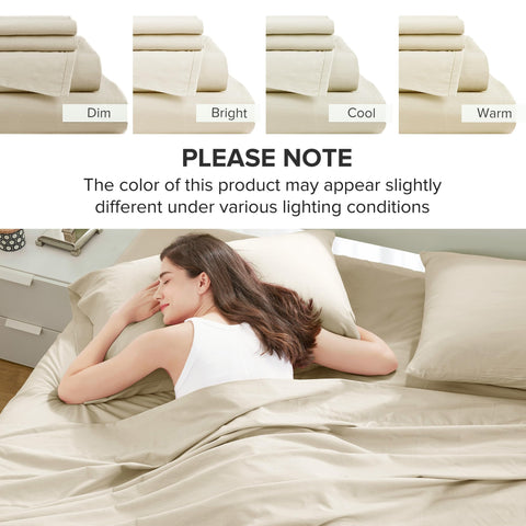 All-season Comfort Spaces cotton sheets offering versatile year-round comfort