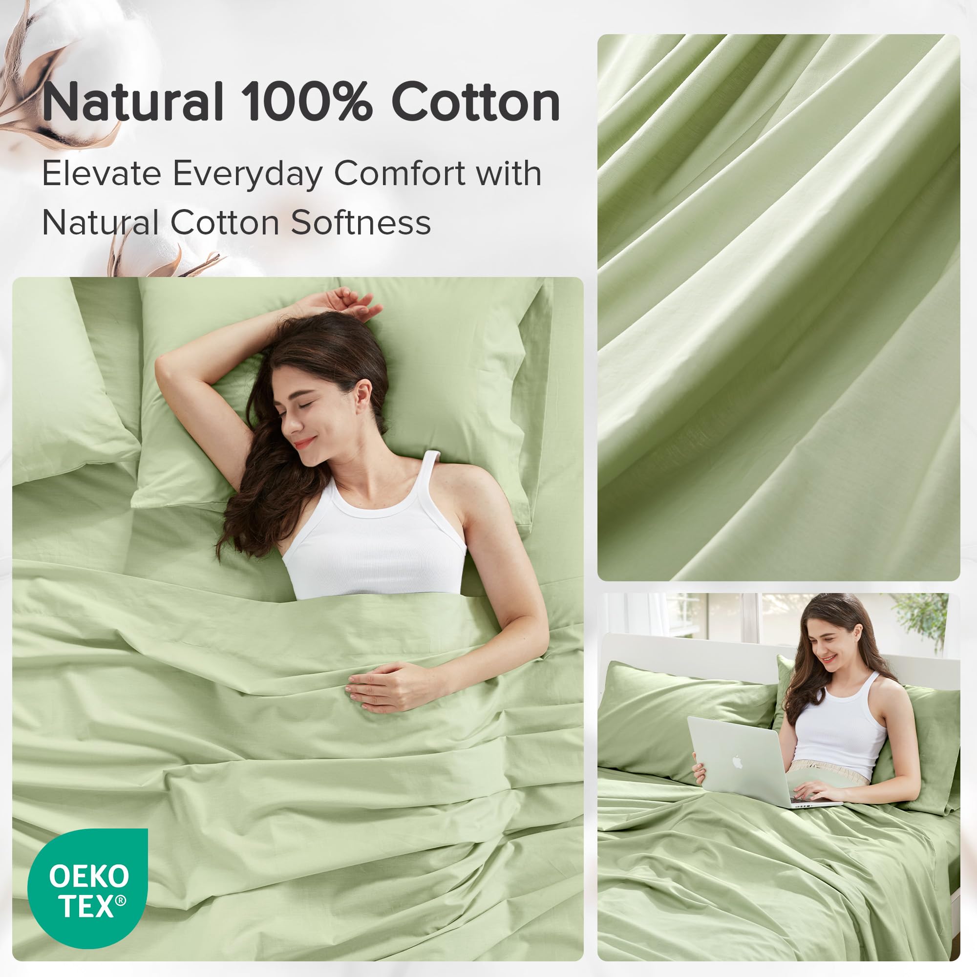 Comfort Spaces all-season sheet set combines softness with durability.