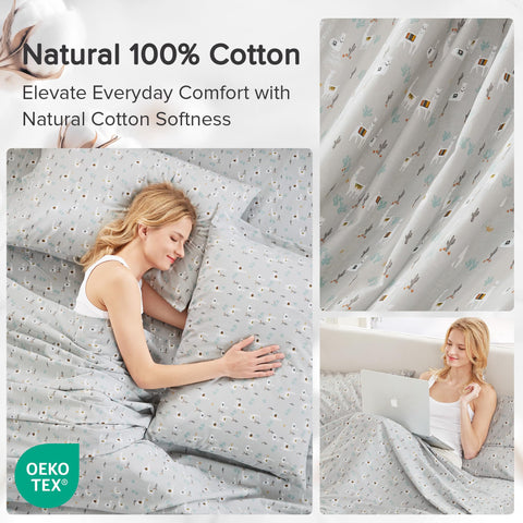 Comfort Spaces cotton texture close-up highlighting breathable weave