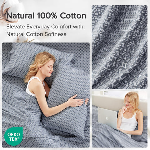 Close-up of Comfort Spaces cotton weave highlighting softness and breathability