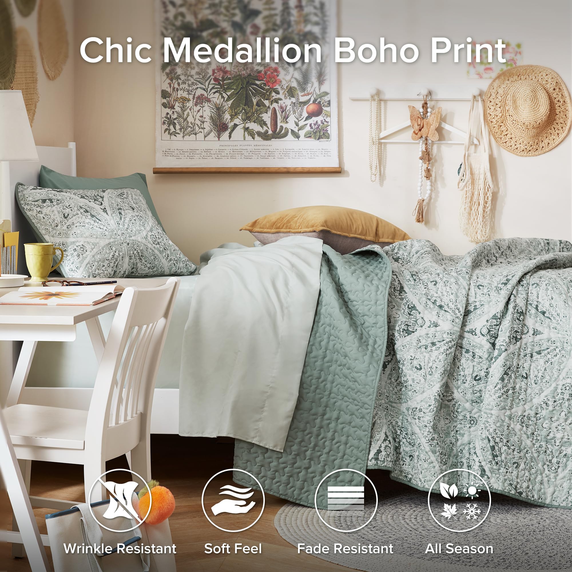Comfort Spaces Gloria microfiber closeup shows soft touch and breathable comfort.