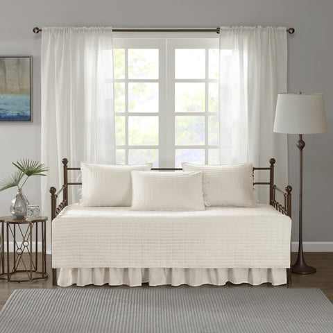 Comfort Spaces Kianna bedskirt with 15-inch drop detail for elegant finish