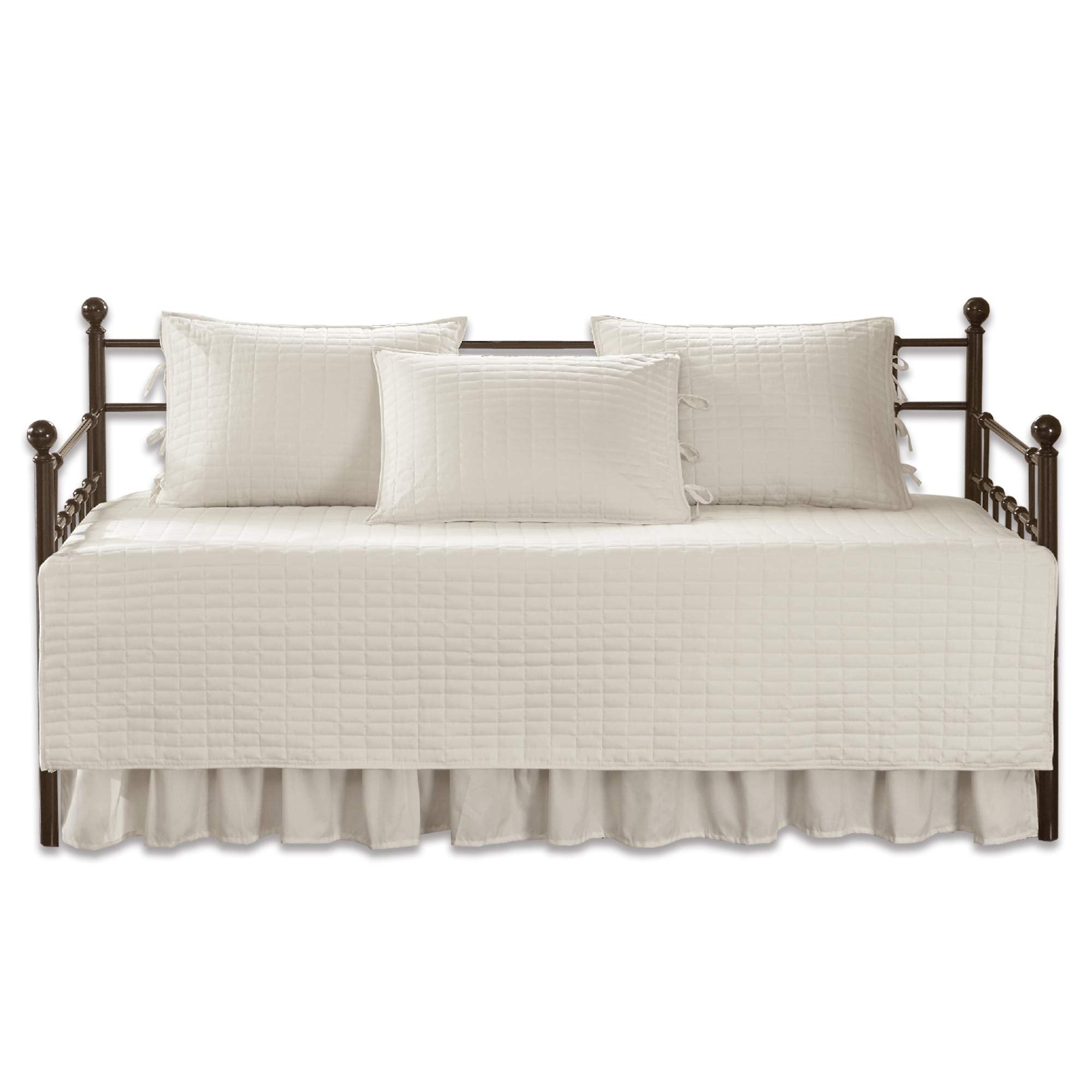 Coordinated Kianna look with shams and bedskirt from Comfort Spaces