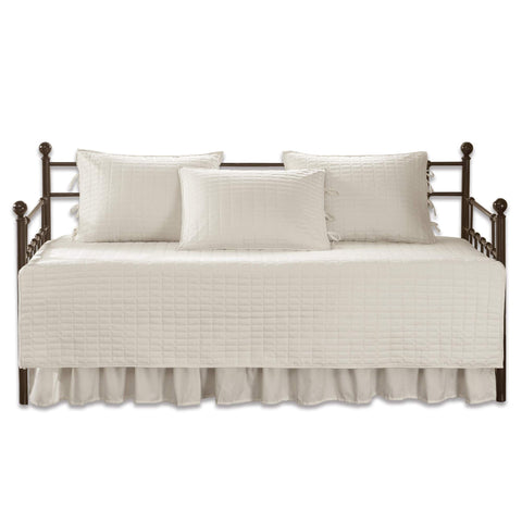 Coordinated Kianna look with shams and bedskirt from Comfort Spaces