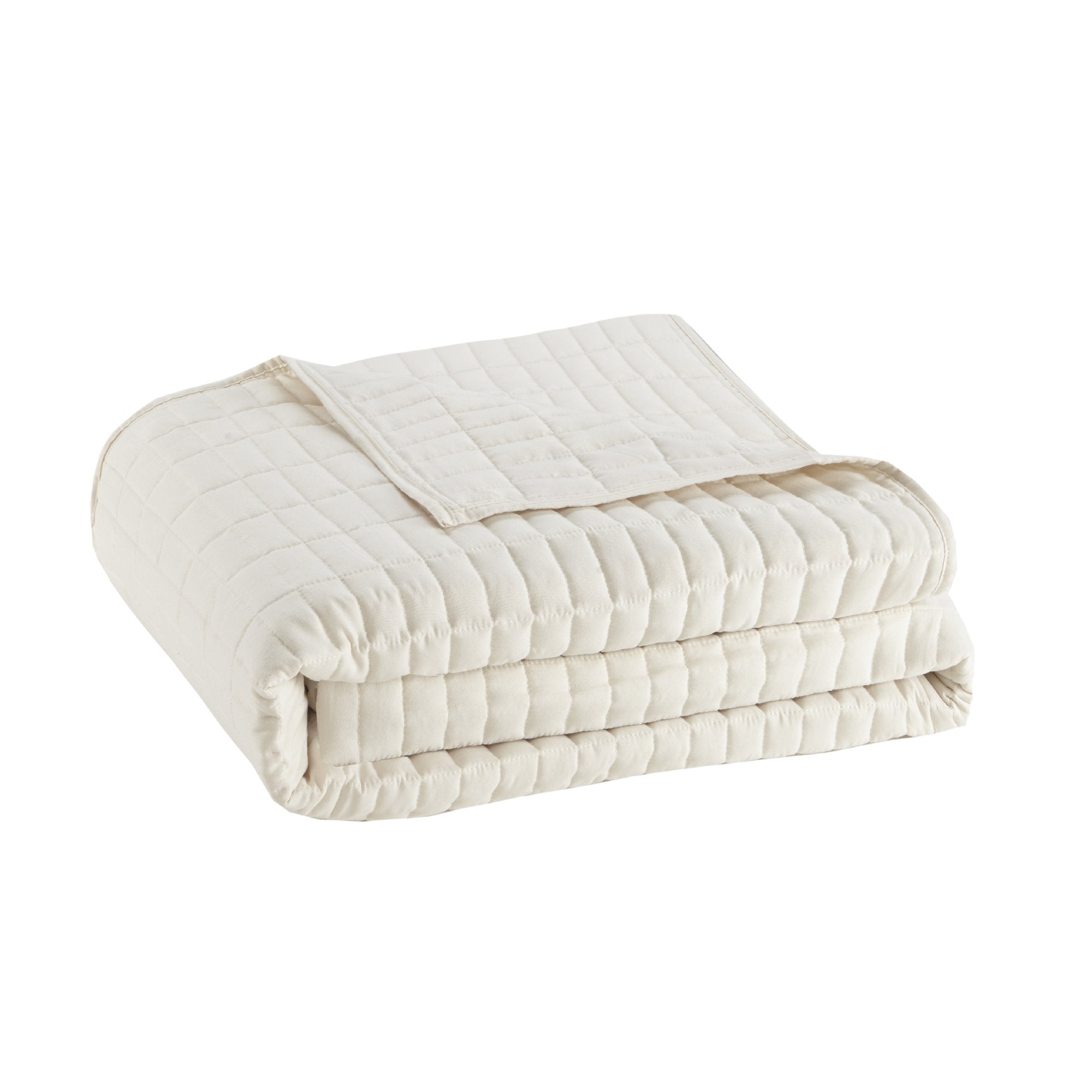 Comfort Spaces Kianna closeup of quilted stitching for durability