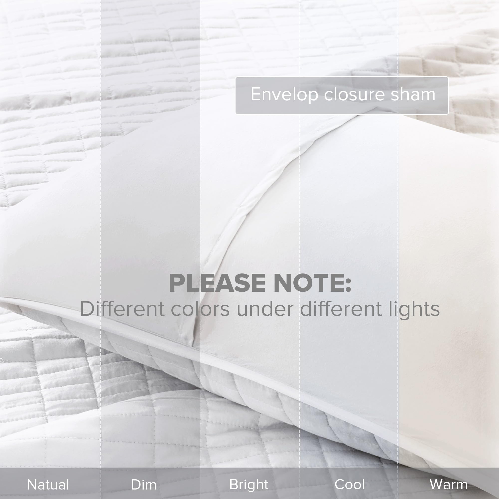 The quilt adds casual elegance to your bedroom decor with a cohesive look.