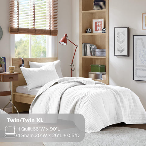 Machine washable Comfort Spaces Kienna quilt for easy care and quick refresh.