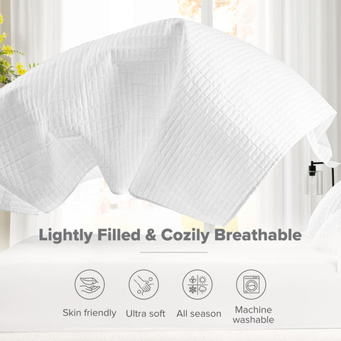 Comfort Spaces Kienna quilt lightweight fabric ideal for summer layering