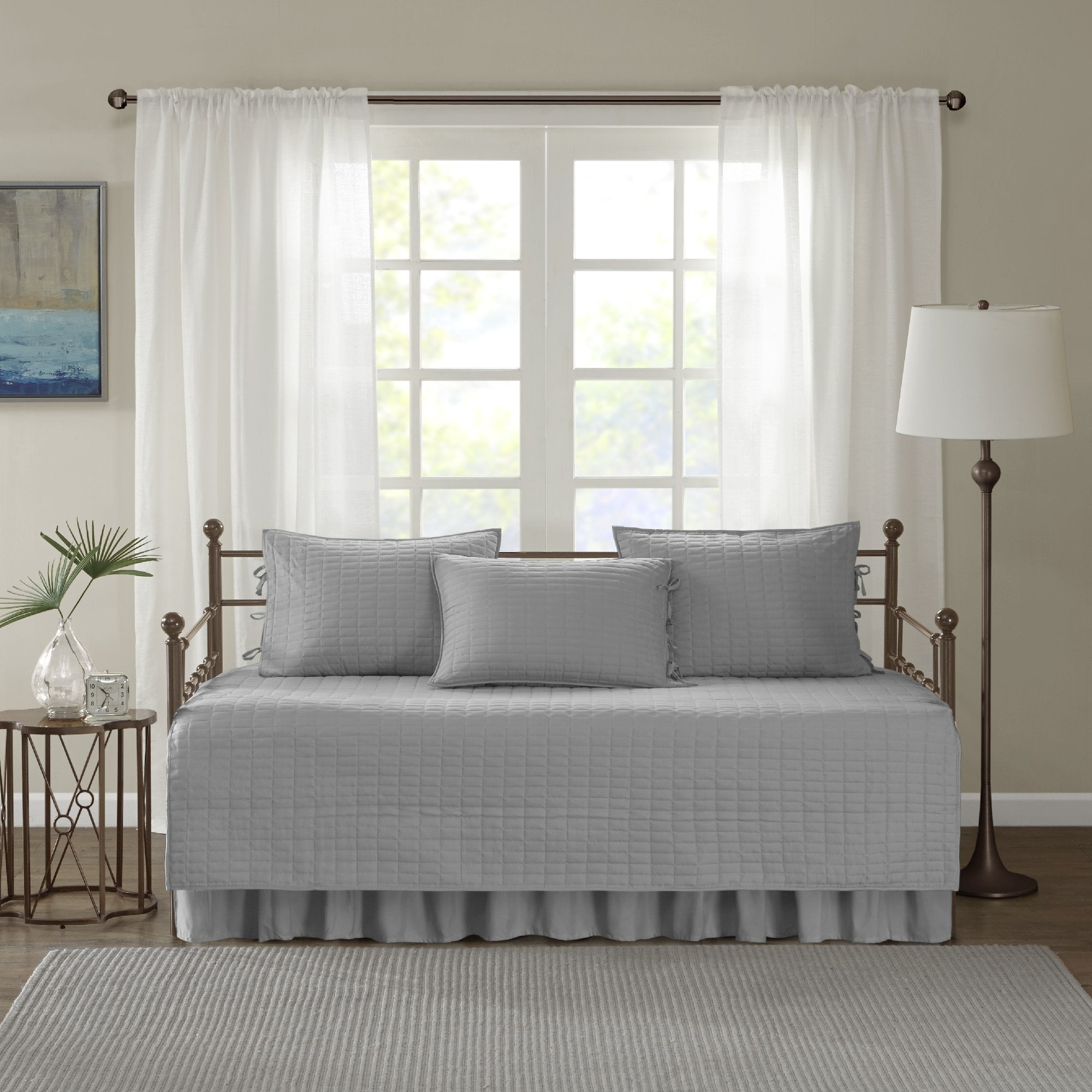 Comfort Spaces Kienna reversible shams trio adds coordinated styling.
