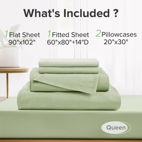 Comfort Spaces sage green color adds modern, calming bedroom style.
