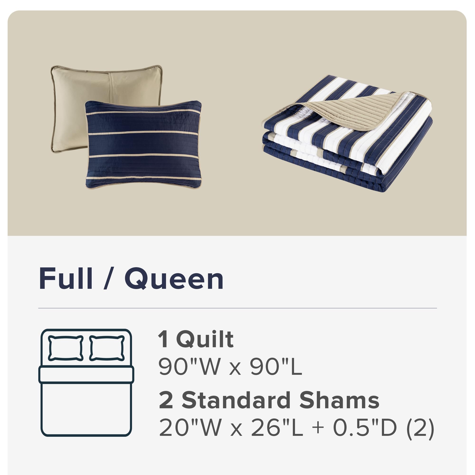 Nautical color palette energizes a modern bedroom with easy decor coordination.