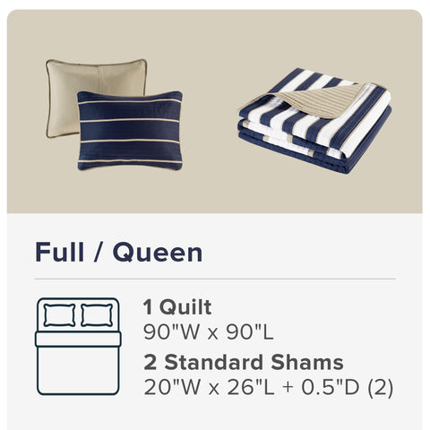 Nautical color palette energizes a modern bedroom with easy decor coordination.
