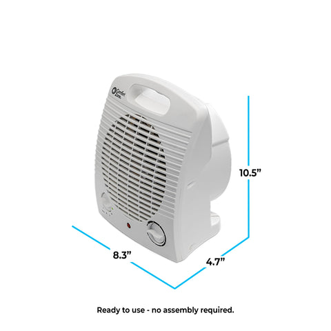 Comfort Zone CZ35E cool-touch housing for safe operation around kids.