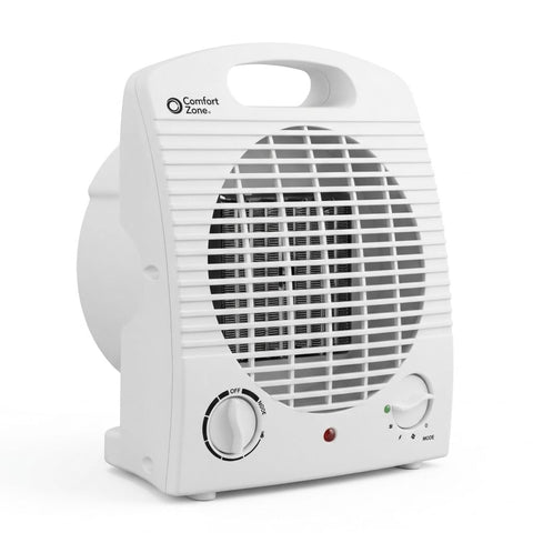 Comfort Zone CZ35E front view showing compact desk heater for focused warmth.