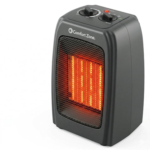 Comfort Zone CZ442E front view, compact heater for small rooms.