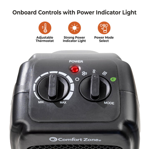 Comfort Zone CZ442E thermostat settings close-up for custom warmth.