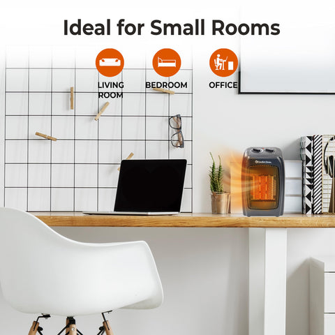 Comfort Zone CZ442E top controls show adjustable thermostat and heat settings.