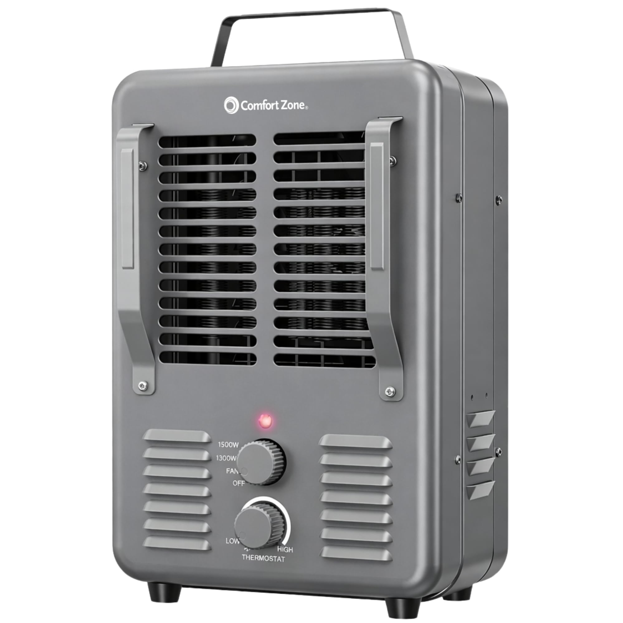 Comfort Zone CZ798 all-metal housing demonstrates durability for rugged workshop use.