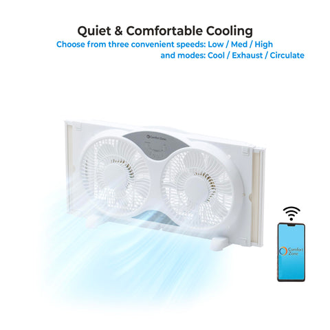 Comfort Zone protective fabric cover shields the unit from dust when inactive