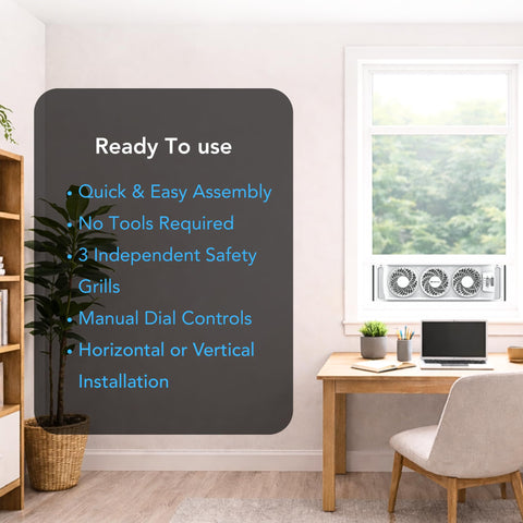 Comfort Zone comes fully assembled for immediate use.