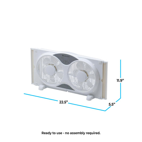 Comfort Zone fabric cover protects the fan when stored.