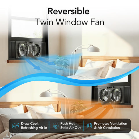 Comfort Zone removable bug screen keeps pests out while airflow remains